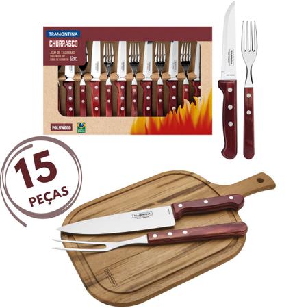 Garfo Churrasco Jumbo Polywood - Tramontina, Talher