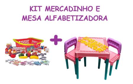 Kit Jogo para Menina Minhas Comprinha e Mesa Tritec Infantil - Big