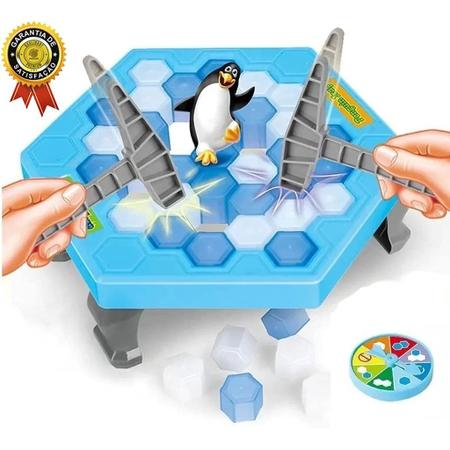 Kit Jogo Pinguim Quebra Gelo + Jogo Croc Croc Crocodilo Dentista