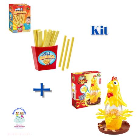 Kit Jogo Pula Batata + Jogo Quebra ovo da Galinha Art Brink - Outros Jogos  - Magazine Luiza