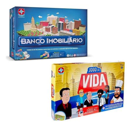 Jogo Da Vida Com Aplicativo Nova Edição + Banco Imobiliário Mundo Combo  Jogos De Tabuleiro Estrela - Jogos de Tabuleiro - Magazine Luiza