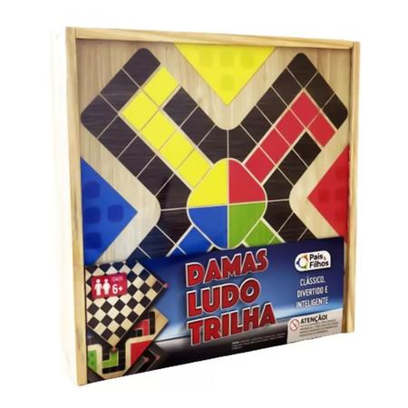 Ludo e Dama - Em kit com mais 2 Jogos de Tabuleiro, Elo7