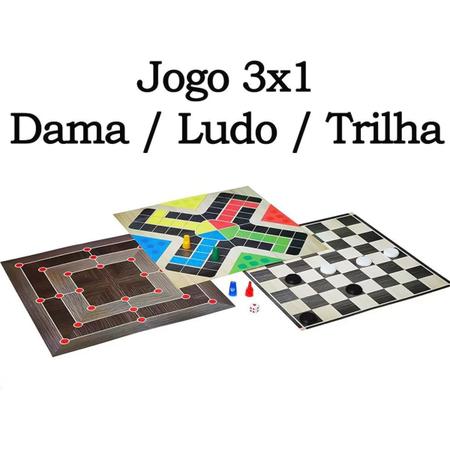 Kit Jogos De Tabuleiro - Ludo Dama Trilha Original - PAIS & FILHOS -  E-Paper Box