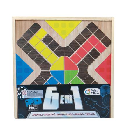 Jogo Ludo tabuleiro MDF 30x30 cm - Pais e Filhos - Jogos de Tabuleiro -  Magazine Luiza