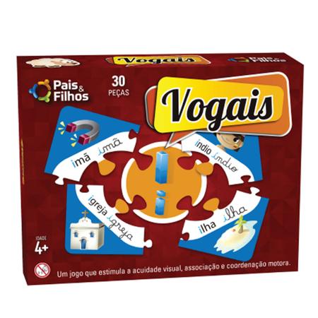 Kit Jogos Educativos Escolares 4 Anos Formar Palavras Vogais