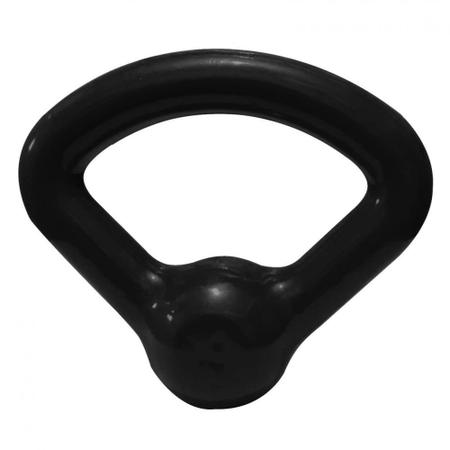 Imagem de Kit Kettlebell com 4kg, 6kg e 8kg Emborrachado Preto  Mega Peso 