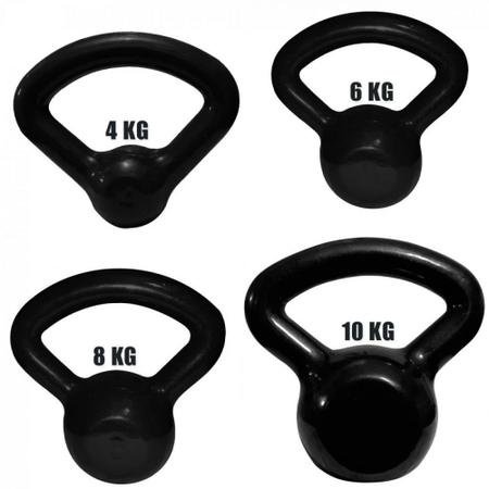 Kettlebell Emborrachado – 4kg, 8kg ou 10kg 