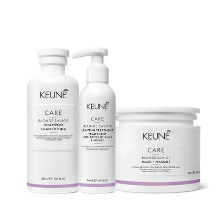 Imagem de Kit Keune Care Blonde Savior Shampoo + Máscara + Leave-In (3 produtos)