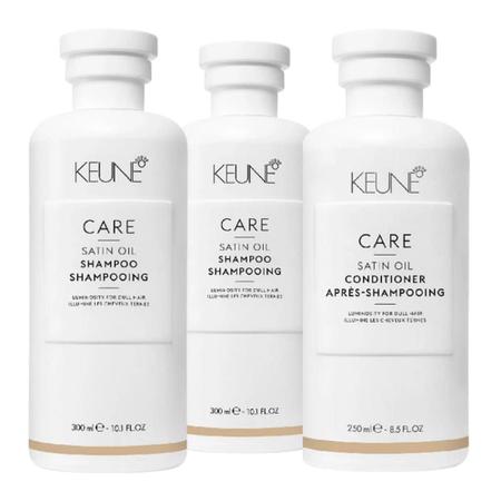 Imagem de Kit Keune Satin Oil Shampoo 300ml, Shampoo 300ml, Condicionador 250ml