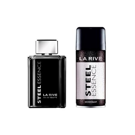 Imagem de Kit La Rive Steel Essence EDT Perfume Masculino 100ml e Desodorante 150ml