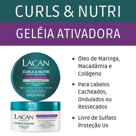 Kit Lacan Curls e Nutri Tripla Hidratacao (3 Produtos)