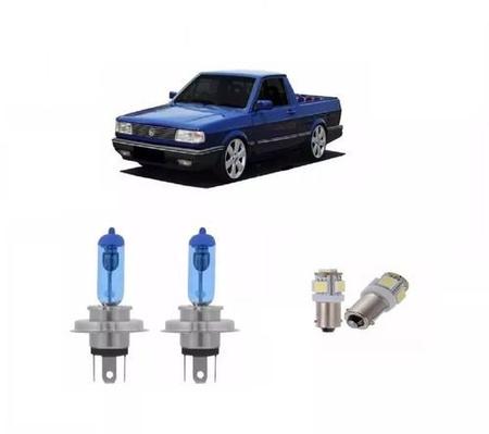 Kit Lâmpada Super Branca Farol + Led Gol Saveiro Quadrado G1 - Tiger Auto Imagem de Kit Lâmpada Super Branca Farol + Led Gol Saveiro Quadrado G1