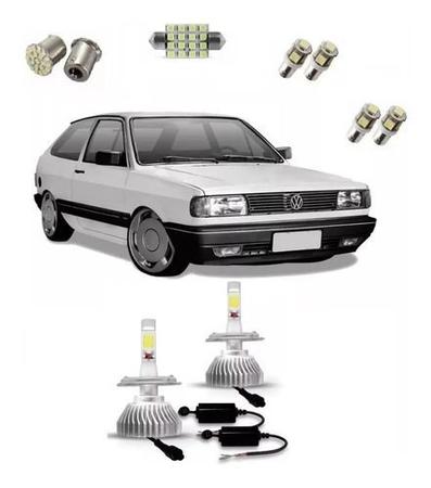 Kit Lampada Super Led Farol + Led Gol Quadrado G1 - First Option Imagem de Kit Lampada Super Led Farol + Led Gol Quadrado G1