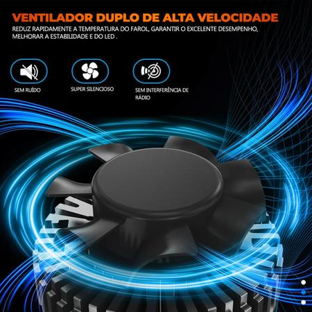 Imagem de Kit Lâmpada Ultra Led Diamond Farol Alto Saveiro G3 00/05 60W 6500k