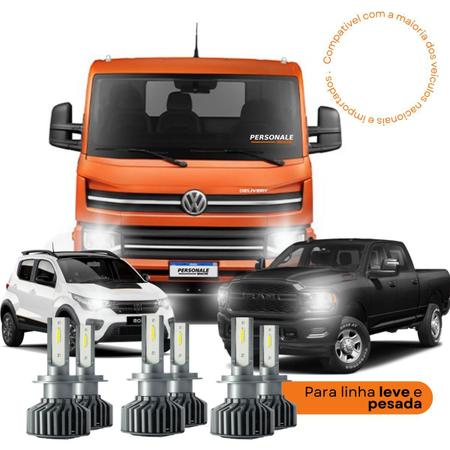 Imagem de Kit Lampadas Led VW T-Cross CC-lot 5000 lumens Alto Baixo Milha R8