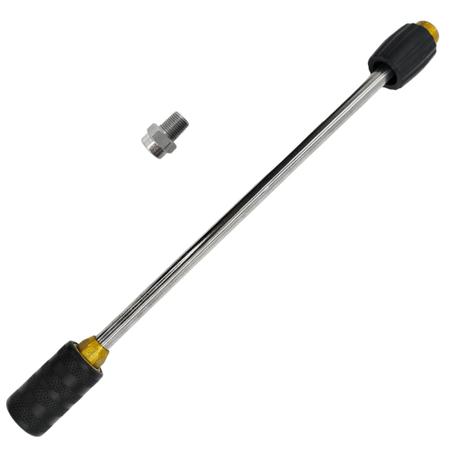 Imagem de Kit Lança Inox com Bico Leque 25050 1/8 330mm M22 D15 Compatível com Lavajato WAP Term G2 860