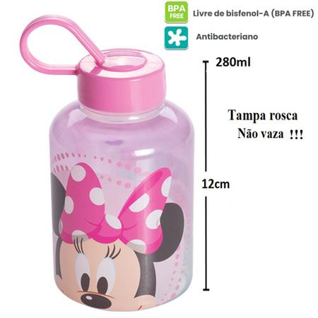 Kit escolar Minnie Mouse com garrafa e pote, 15631, Plasutil - CX