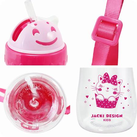 Imagem de  Kit Lancheira Bolsa Térmica Marmita Dupla e Garrafa 460ml Pink Jkd