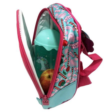 Kit Lancheira Escolar Meninas Em Relevo Copo 450 Ml Canudo - Winth Imagem de Kit Lancheira Escolar Meninas Em Relevo Copo 450 Ml Canudo