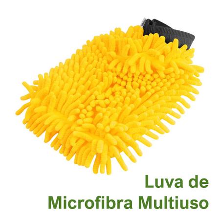 Imagem de Kit Lavação Automotiva com Escovas para Lavar Carro e Moto com 8 Peças