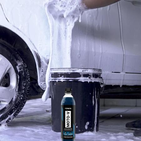 Imagem de Kit Lavagem Premium Para Moto Shampoo Moto-V Quant Revitalizador de plasticos Restaurax Cera Cristalizadora Tok Final Vonixx pneu Pretinho Vintex