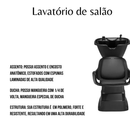 Imagem de Kit Lavatório Grande Salão Cabeleireira + Cadeira