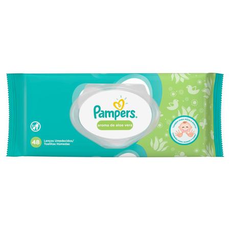 Imagem de Kit Lenços Umedecidos Pampers Aloe Vera com 576 unidades