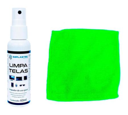 Imagem de Kit Limpa Telas 150ml Outro Mundo com Panos Coloridos Verde