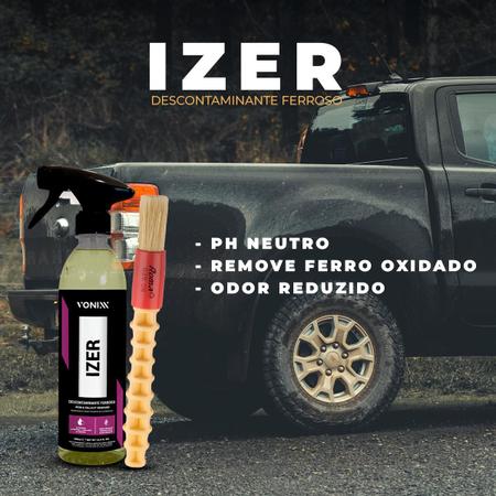 Descontaminante Ferroso Izer Vonixx 500ml - Kit Limpeza Automotiva -  Magazine Luiza
