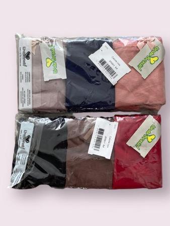 Kit liso 6 calcinhas calçola algodão adulto linda brasil Imagem de Kit liso 6 calcinhas calçola algodão adulto linda brasil