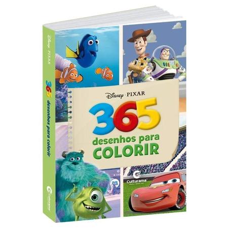 Imagem de Kit Livro para Colorir 365 Desenhos Toy Story Disney com Lápis 12 Cores Faber e Canetinhas Hidro Infantil