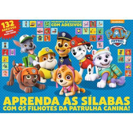 Patrulha Canina Prancheta para Colorir com 1500 Adesivos