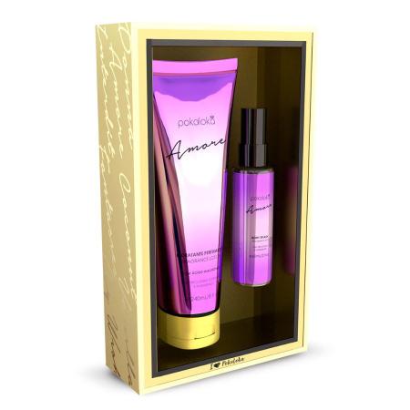 Imagem de Kit Loka Gold Amore ( Loção Hidratante 240ml + Body Splash 60ml ) - Pokoloka