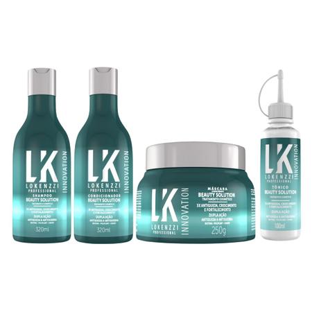 Imagem de Kit Lokenzzi Beauty Solution Shampoo Cond Mascara Tonico