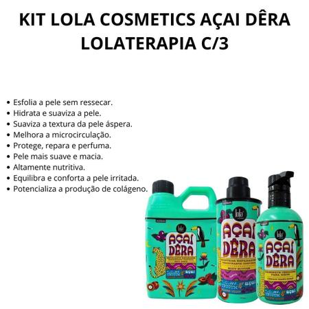 Imagem de Kit Lola Cosmetics Açai Dêra Lolaterapia C/3