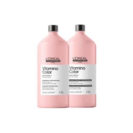 Imagem de Kit loreal vitamino color resveratrol shampoo 1500ml condicionador 1500ml