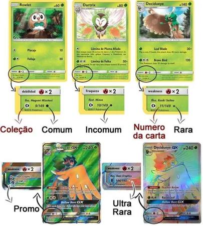 Lote 10 Cartas Pokemon GX Aleatorias