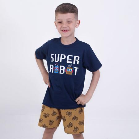 Imagem de Kit Lote 2 Conjuntos Roupa Infantil Menino Masculino Atacado Barato Verão 1 Ao 8 Anos