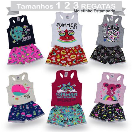 Roupa Para Meninas Bebe Lote Kit Com 15 Peças Verão Atacado