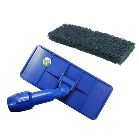 Kit LT Limpa Tudo Com Giro Articulado + Cabo 1,40 Metros + Fibra Pesada Verde + Macia Branca Para Limpeza Profissional - Star Clean Pró Imagem de Kit LT Limpa Tudo Com Giro Articulado + Cabo 1,40 Metros + Fibra Pesada Verde + Macia Branca Para Limpeza Profissional