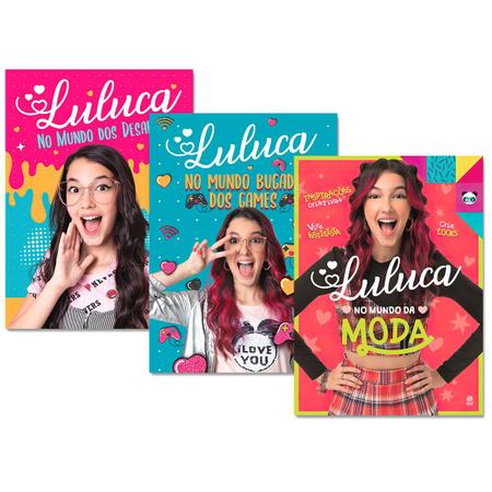 Luluca - Mundo Da Moda + Mundo Bugado Games - Kit 2 Livros