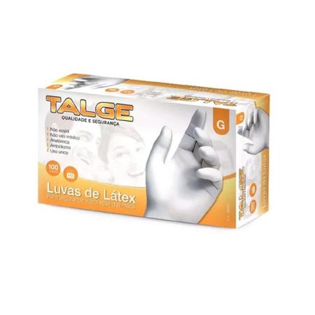 Kit Luva De Látex Talge Tam. G Com Pó - 3 Caixas Com 100 Unidades Cada Imagem de Kit Luva De Látex Talge Tam. G Com Pó - 3 Caixas Com 100 Unidades Cada