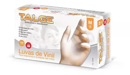 Kit Luva De Vinil Talge Tam. P Sem Pó - 3 Caixas Com 100 Unidades Cada Imagem de Kit Luva De Vinil Talge Tam. P Sem Pó - 3 Caixas Com 100 Unidades Cada