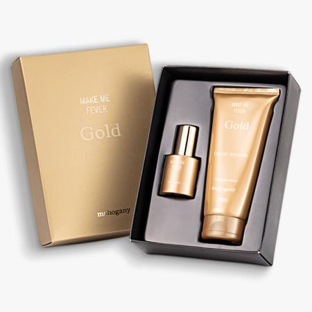 Kit make me fever gold fragrancia 30 ml hidratante 200ml