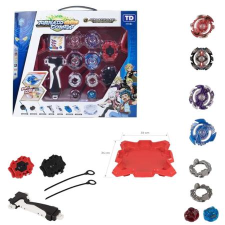 Beyblades Lançador e Grip Burst, lançador de corda de batalha com