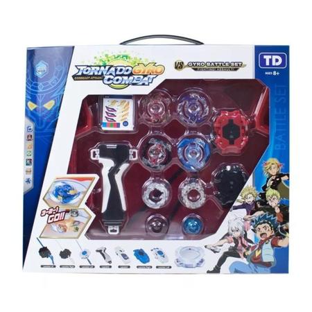 Brinquedo Kit Beyblade/Baiblade Tornado Com Arena E Lançadores