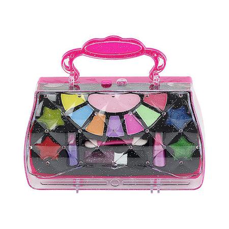 Mala Kit Maquiagem Infantil Barbie Batom Sombra Esmalte