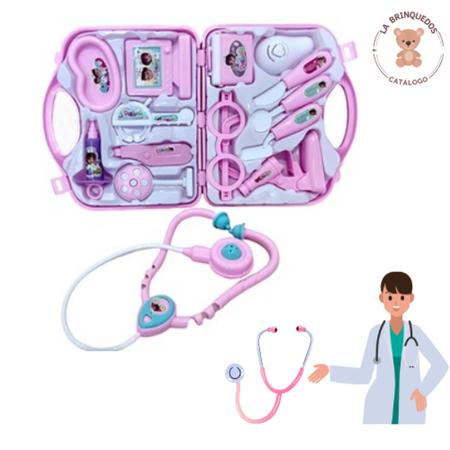 Maleta Kit Medico Brinquedo Doutora Medicina Enfermeira + Jogo