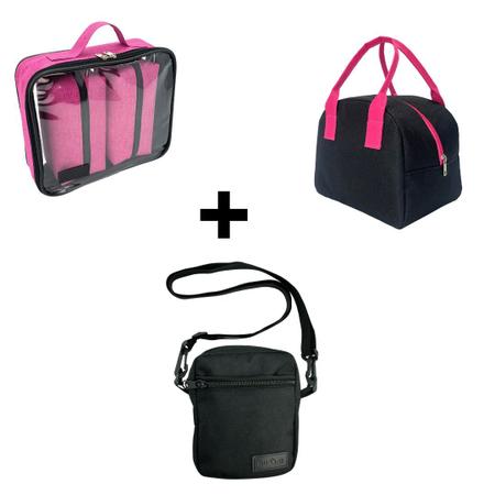 Imagem de KIT MALETA NECESSAIRES + SHOULDER + BOLSA TERMICA - Bubag!