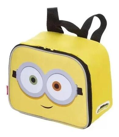 Imagem de Kit Malinha Infantil Mala Escolar Minions 4 Rodinhas 360